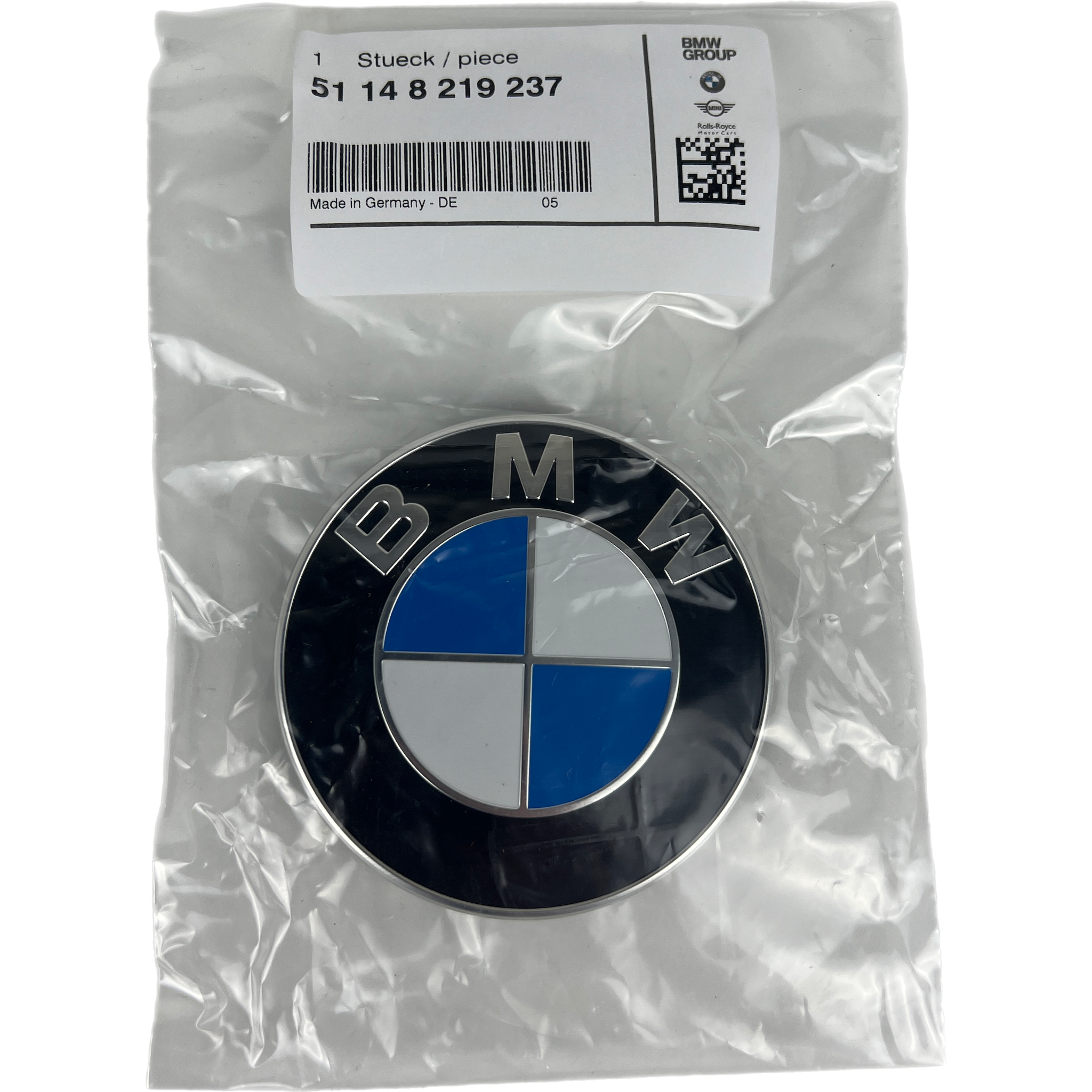 BMW Genuine Boot/Trunk Badge Ø74mm #51148219237