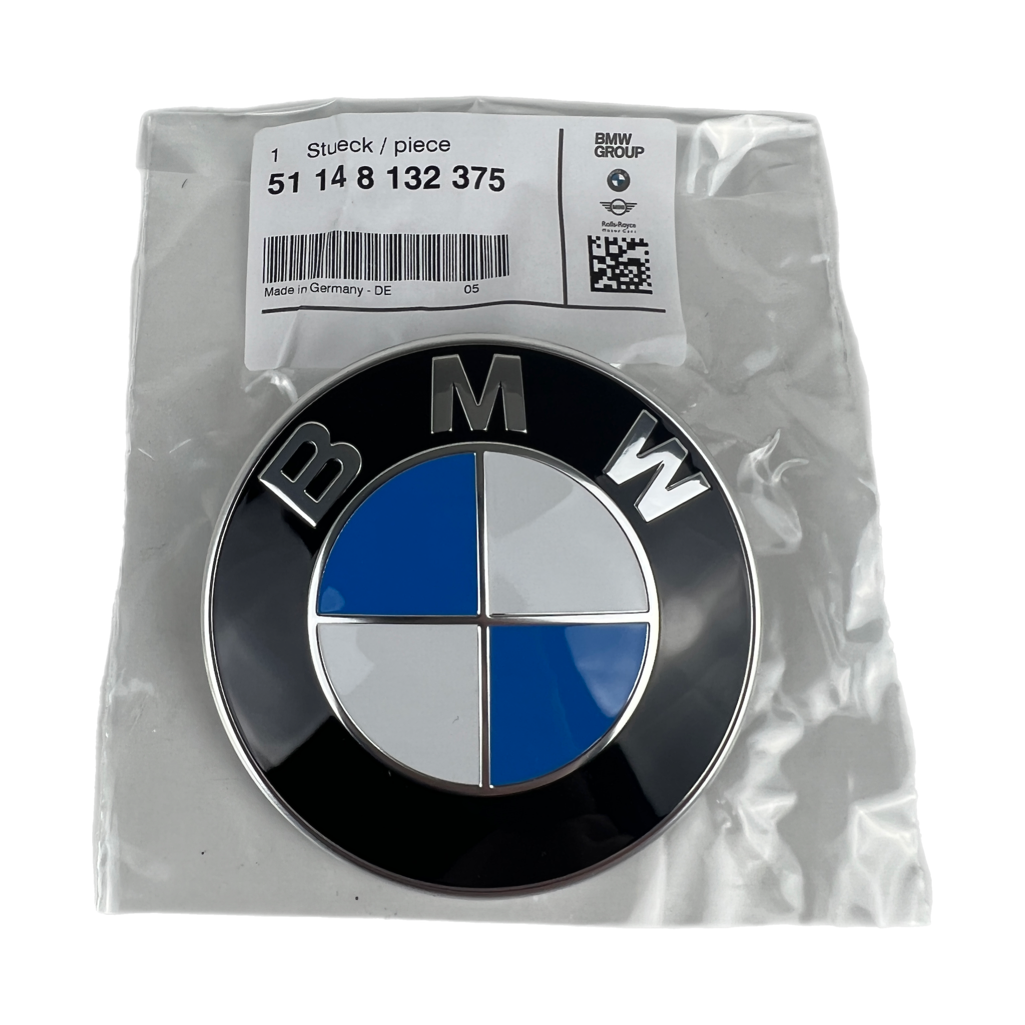 BMW Genuine Bonnet/Hood Badge Ø82mm #51148132375